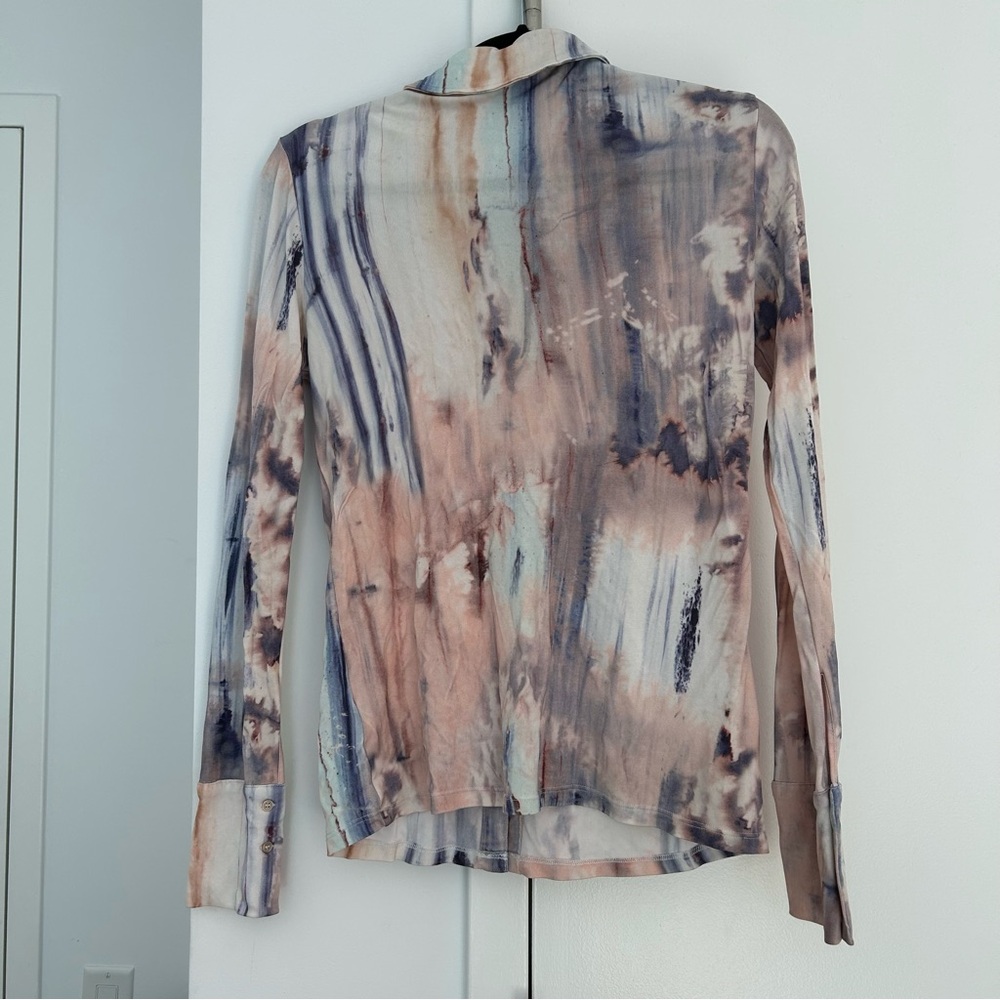 & Other Stories Pale Pink And Blue Button Down Shirt View 5